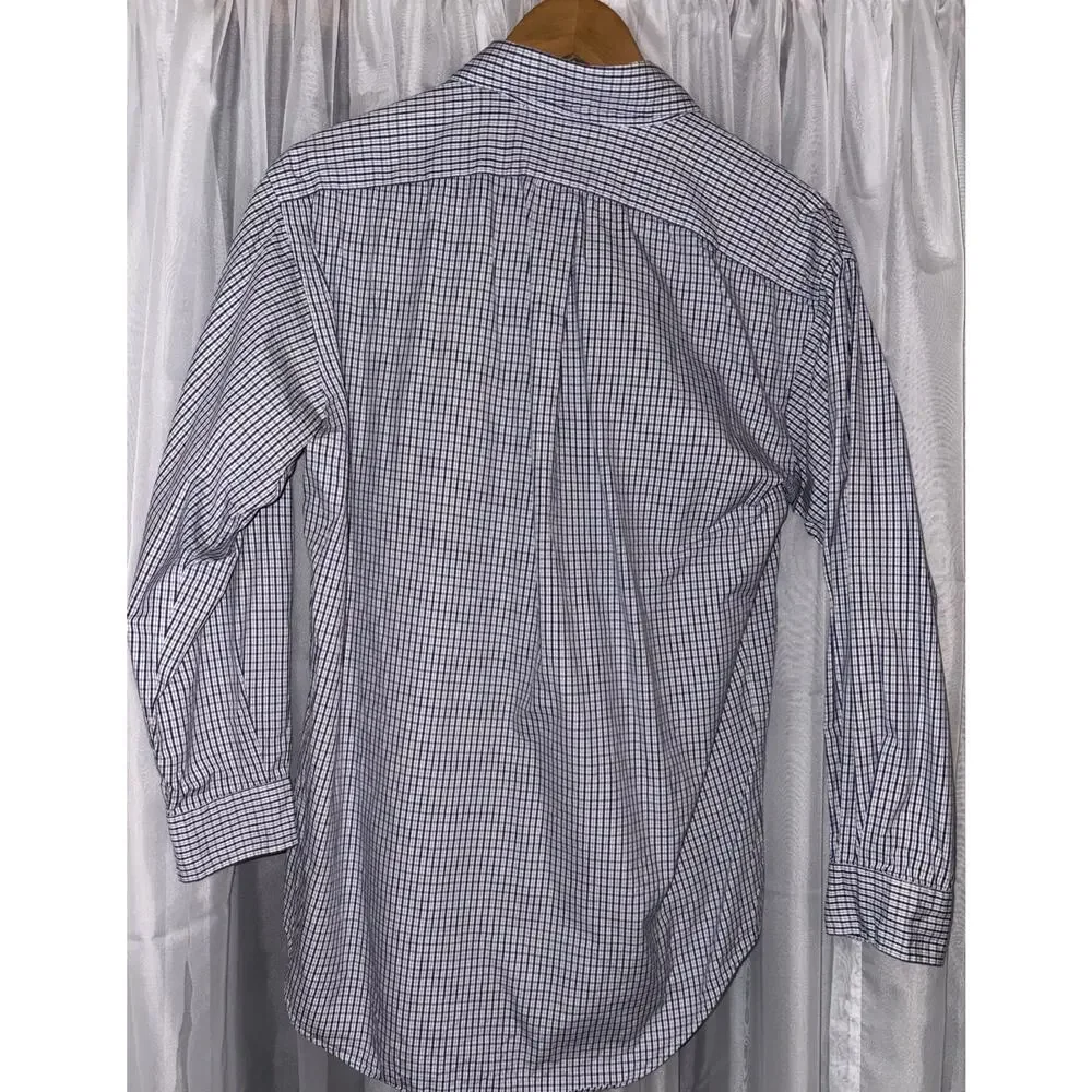 Polo Ralph Lauren Men Long Sleeve Button up Shirt Medium Size Classic Yarmouth